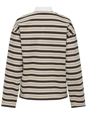 ONLAminah Life Stripet Polo - Nomad/Black Coffee